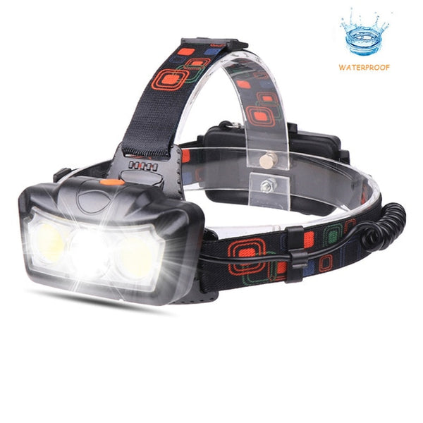 Headlamp T6+COB LED Headlight Flashlight
