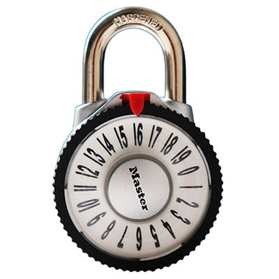 Wide Combination Dial Padlock with Aluminum