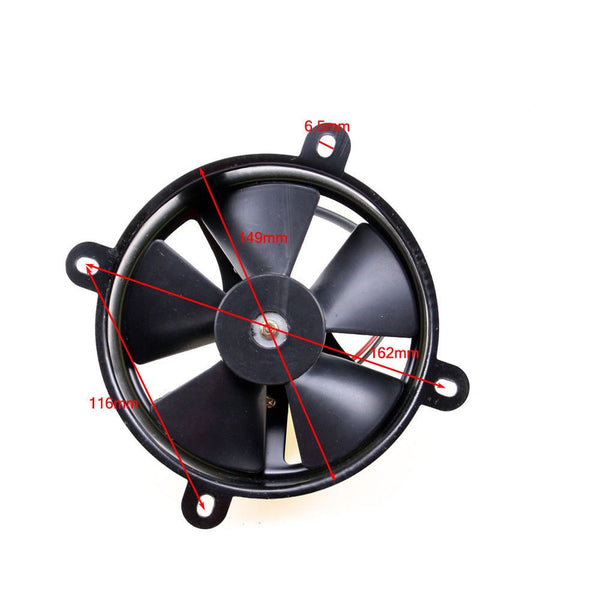 Motorcycle Electric Cooling Fan 6" 12v Radiator