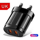USB Charger Dual Ports EU 5V 2.4A Travel