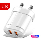 USB Charger Dual Ports EU 5V 2.4A Travel
