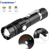 Super Bright Led flashlight USB linterna led