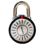 Wide Combination Dial Padlock with Aluminum