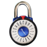 Wide Combination Dial Padlock with Aluminum